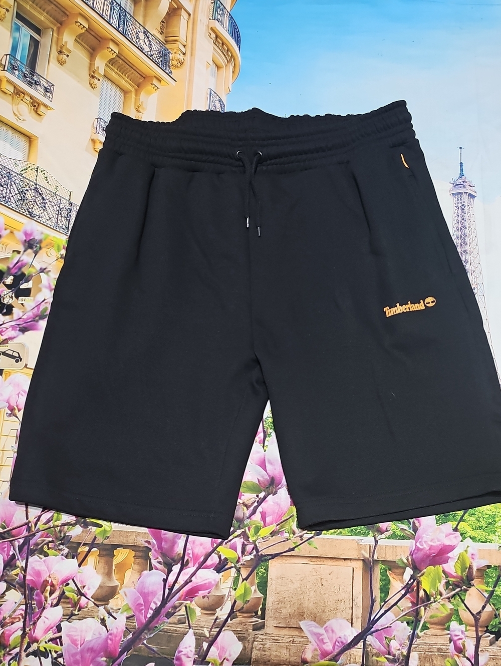 Timberland Black Heather Athletic Drawstring Shorts XXL New